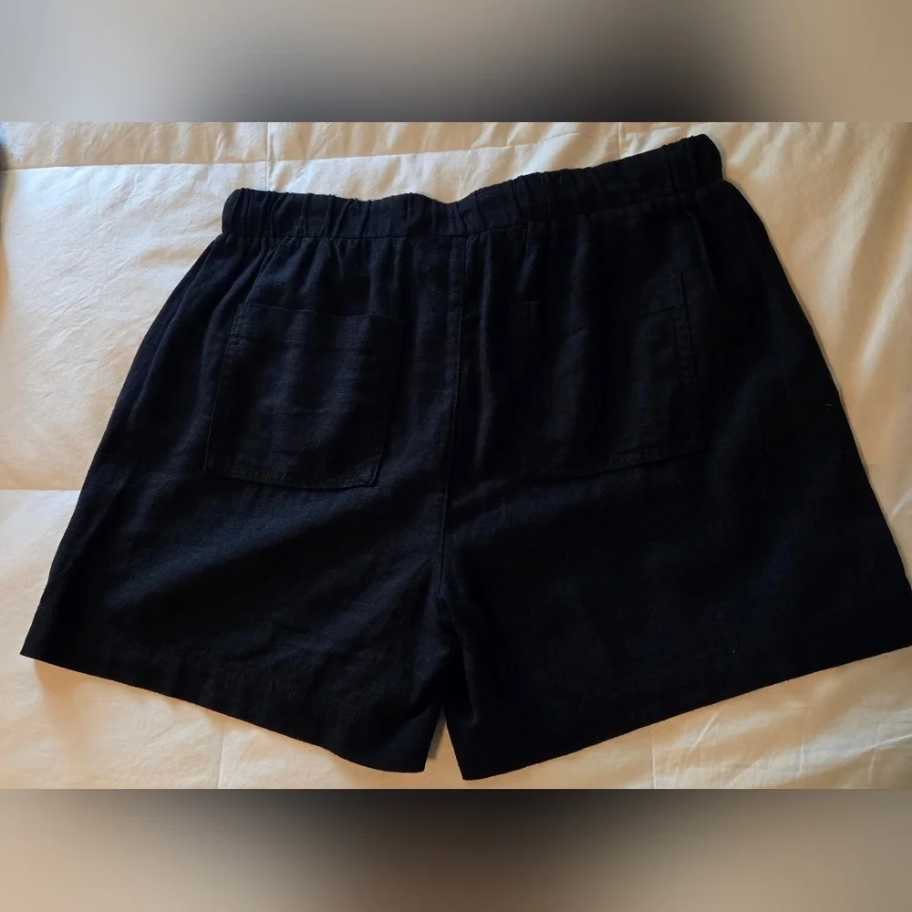 NWOT | Briggs | Women's Linen Blend Pull On Shorts | Size: Medium | Color: Black